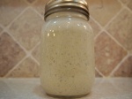 Tasty Ceasar Salad Dressing - complete and ready to be stored in the fridge