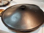 Cover your wok to steam the greens